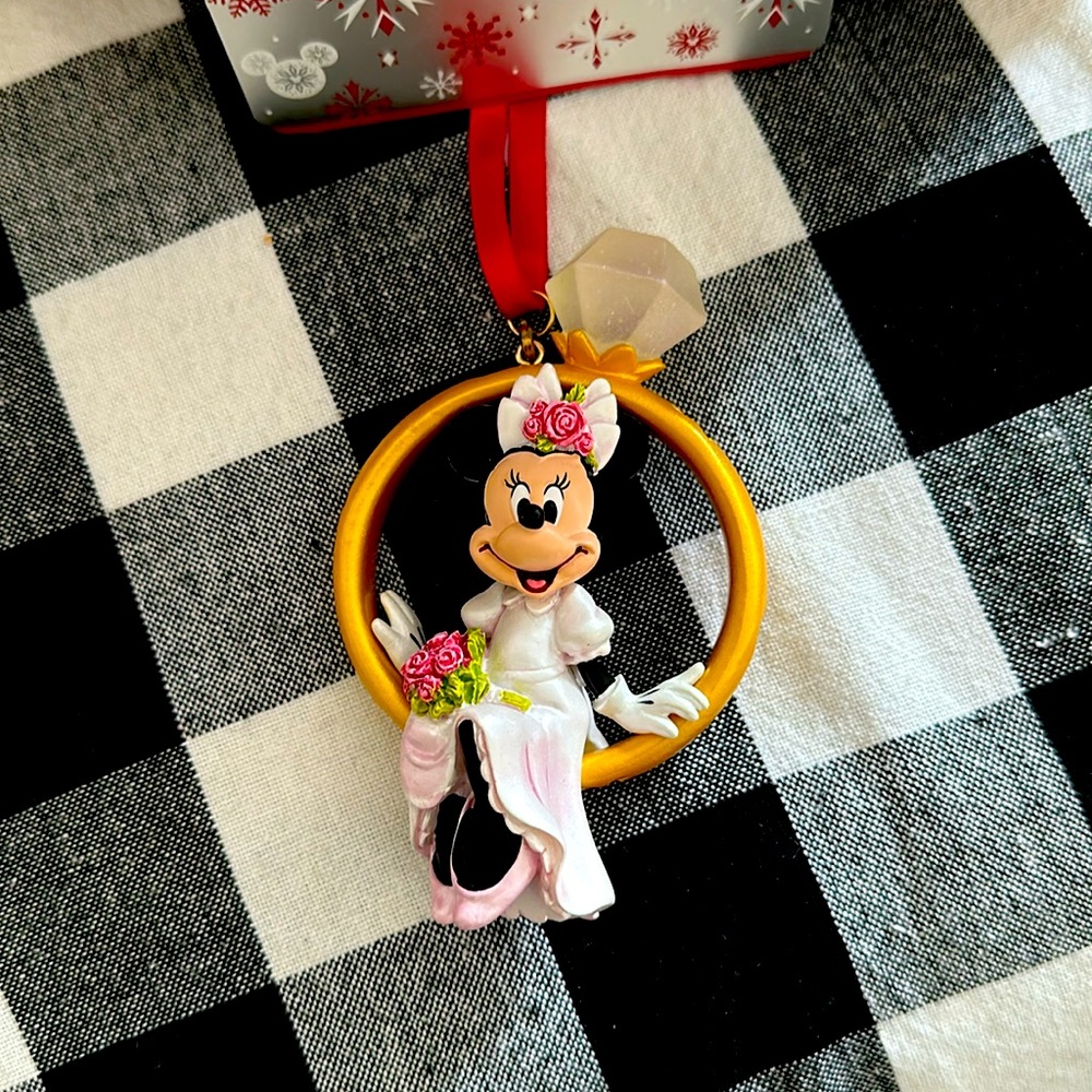 Disney Ornament Minnie Engagement Ring
